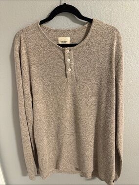 Civil Society Men’s Tan Crewneck Henley